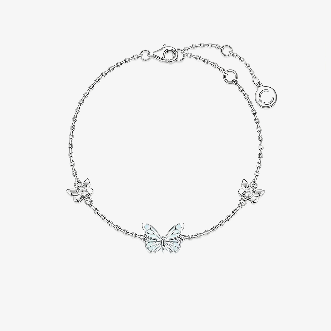 Luminous Dream Blue Butterfly Bracelet
