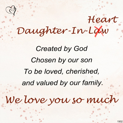 For Daughter-in-law - We Love You So Much Double Hearts Bracelet