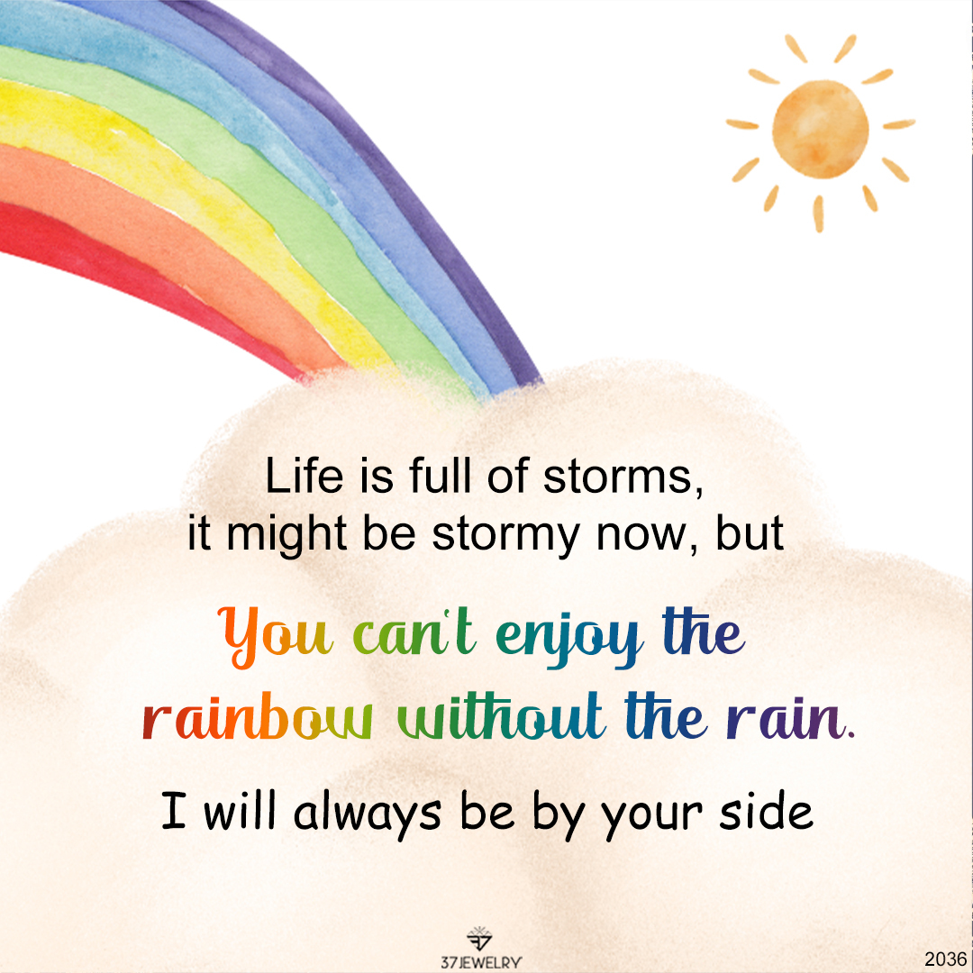 S925 I Will Always Be By Your Side Rainbow Opal Ring