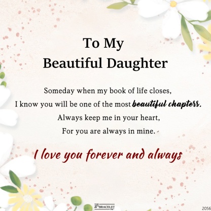 For Daughter - You Will Be One Of The Most Beautiful Chapters Infinity Heart Bracelet