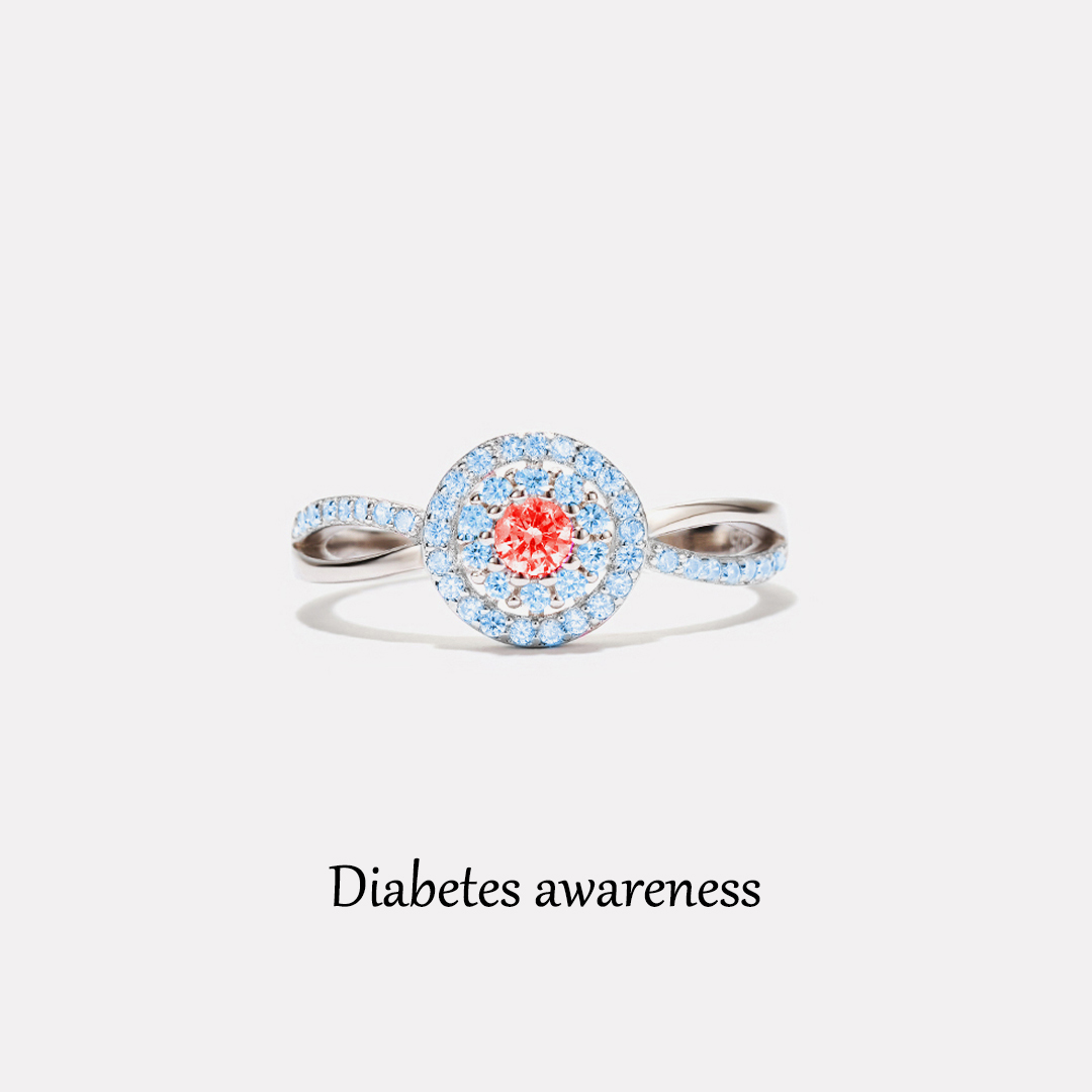 Fight Diabetes Together Circle Ring