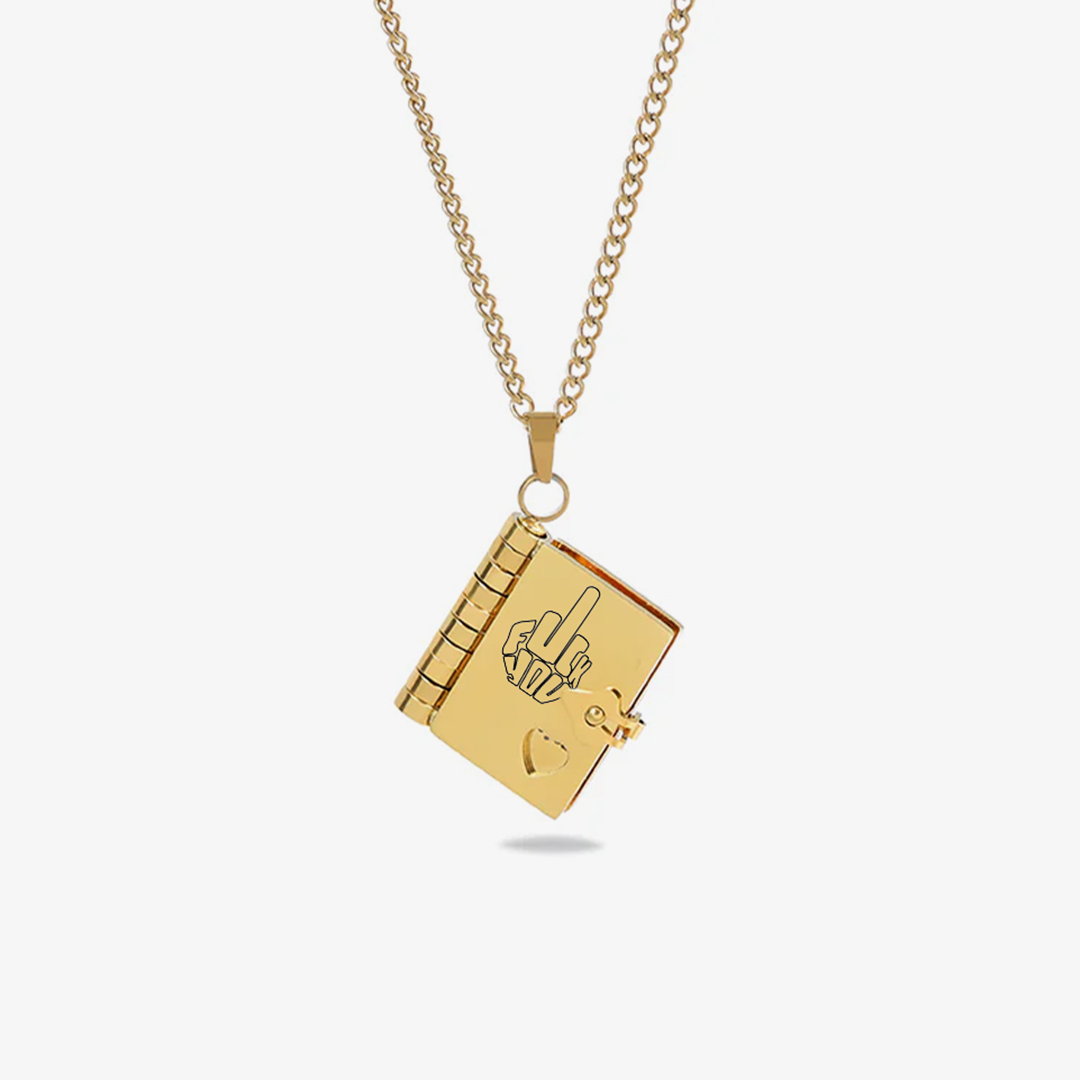 Fuck  It Book Necklace