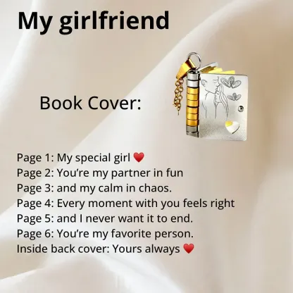 For Love - My Special Girl Book Necklace