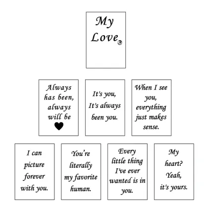 For Love - My Love Book Necklace