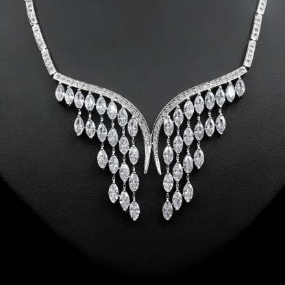 S925 Angel Wings Diamond Jewelry