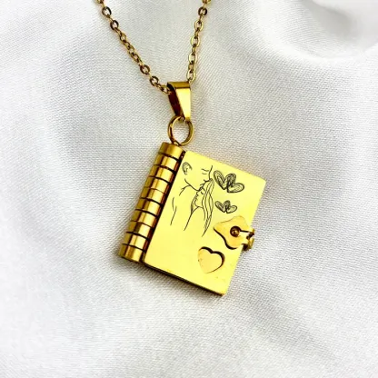 For Love - My Special Girl Book Necklace