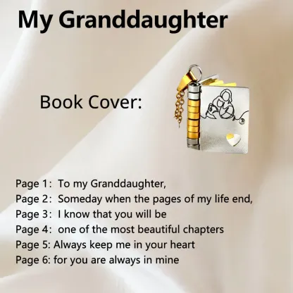 For Granddaughter - The Most Beautiful Chapter Book Necklace