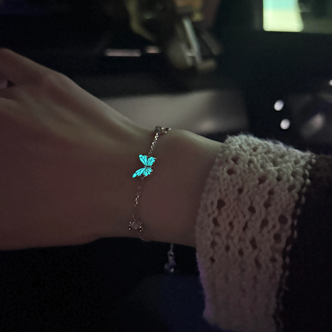 Luminous Dream Blue Butterfly Bracelet