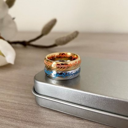 Elvish Ring Glow in the Dark, 1:1 Replica, Magical gift for couples, for boyfriend, or just for yourself (buy two free shipping)