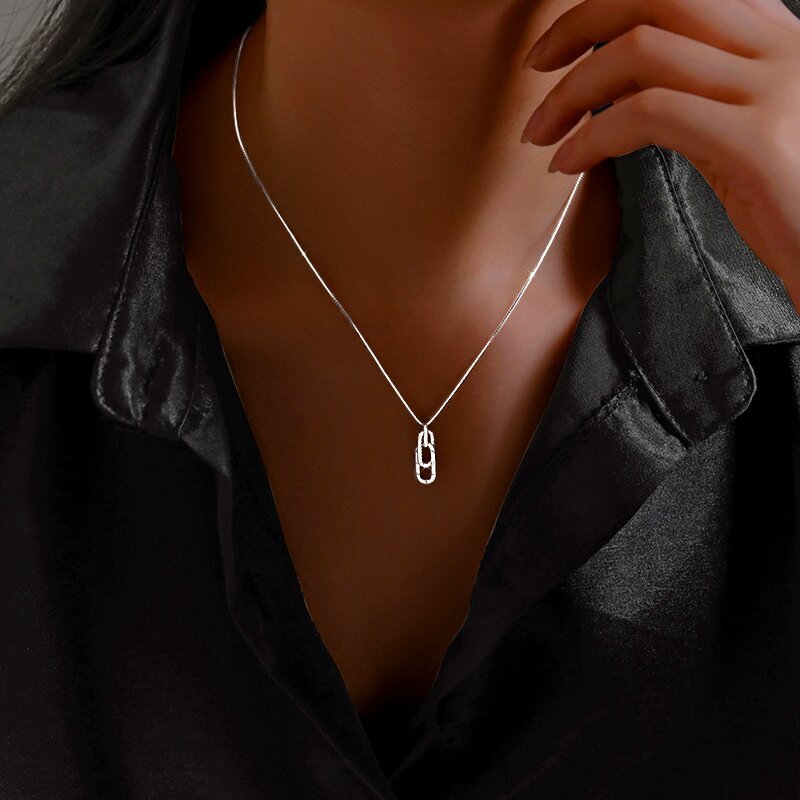 S925 Grandmother & Granddaughter Forever Linked Together Necklace