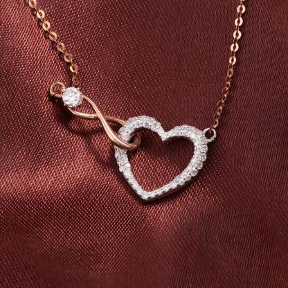 For Daughter - S925 You Will be One of The Most Beautiful Chapters of My Life Infinity Heart Necklace