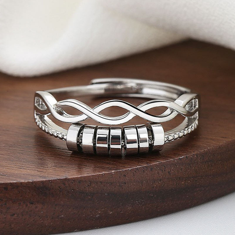 For Daughter - S925 Drive Away Your Anxiety Infinity Fidget Ring