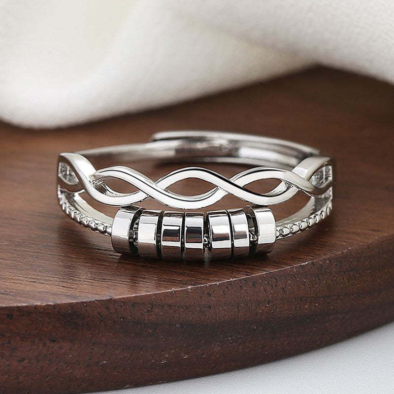 For Daughter - S925 Drive Away Your Anxiety Infinity Fidget Ring