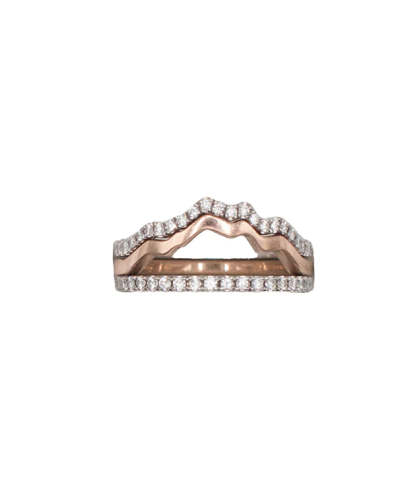 S925 Keep Climbing Mountain Ring