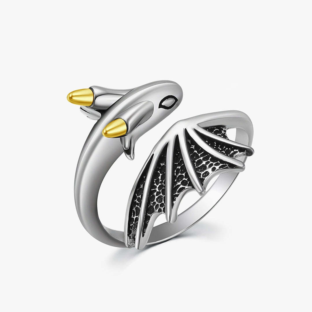 For Anyone - Be Bold, Be Strong, Be Confident Dragon Adjustable Ring-37bracelet