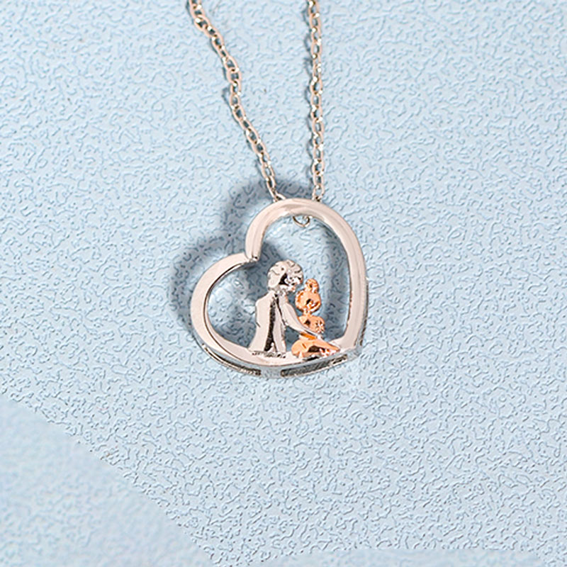 For Granddaughter - S925 I Will Always Love you Love Grandparents and Grandchildren Necklace