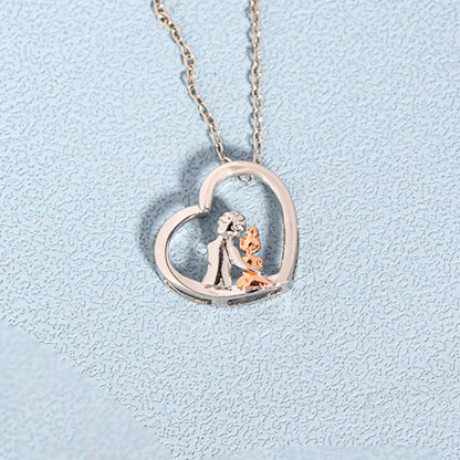 For Granddaughter - S925 I Will Always Love you Love Grandparents and Grandchildren Necklace