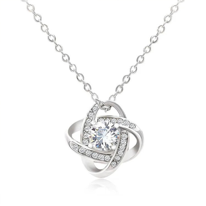For Daughter - S925 I Am Always With You Knot Necklace
