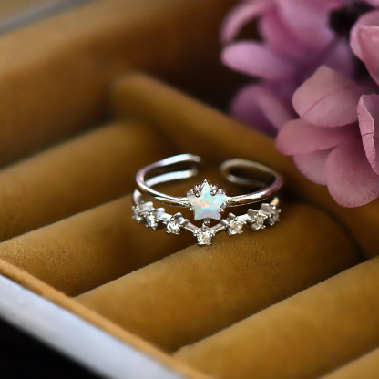 For Daughter - You Are The Most Special Star In The Universe Opal Star Open Ring