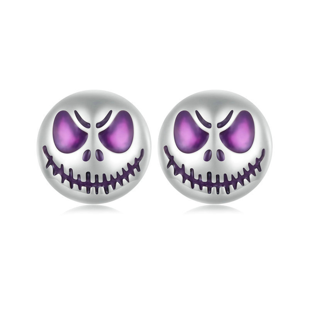 Glow-in-the-dark smiley face earrings