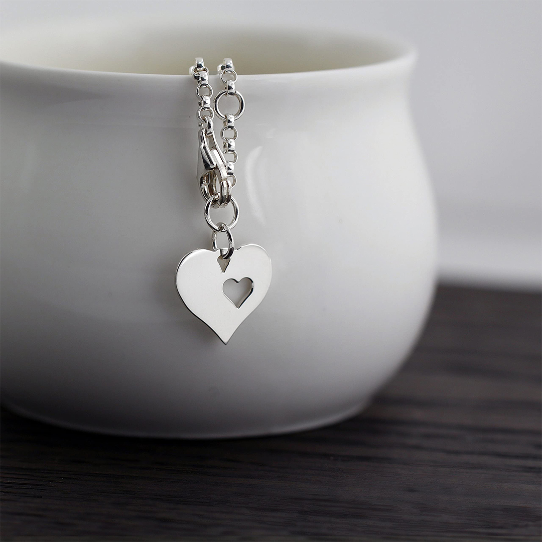 For Step Daughter - S925 You Didn't Grow Under My Heart But In Hollow Love Necklace