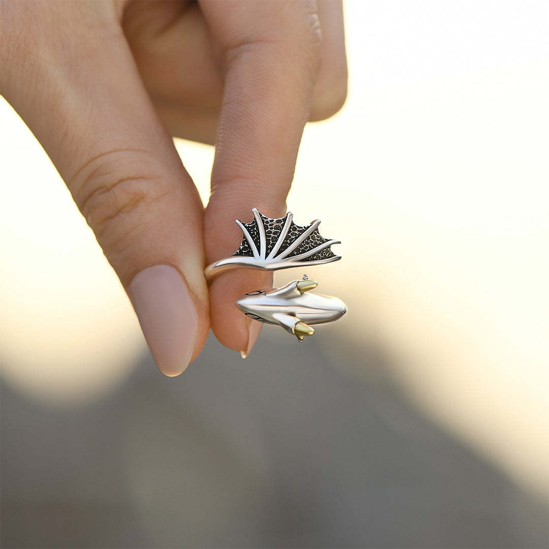 For Anyone - Be Bold, Be Strong, Be Confident Dragon Adjustable Ring-37bracelet
