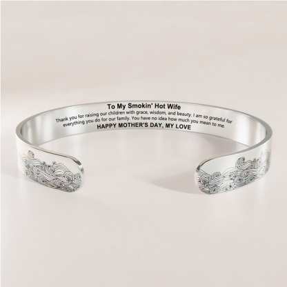 For Wife - Happy Mother's Day, My Love Wave Bracelet