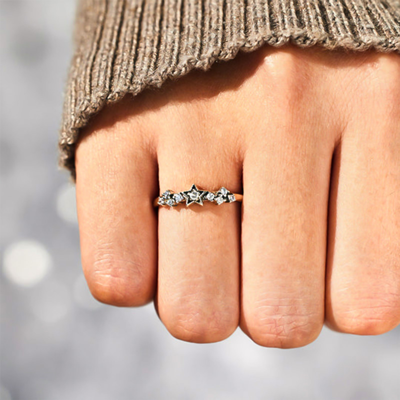 For Daughter - S925 You Were Born To Shine Star Ring