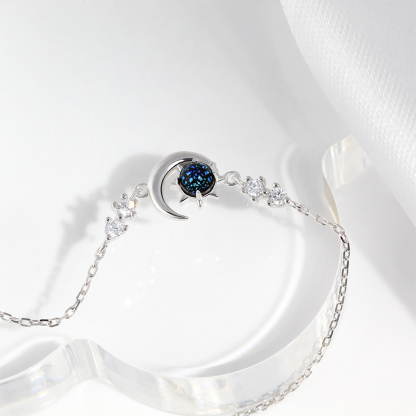 For Daughter - S925 You Are The Most SPECIAL STAR In The Universe Moon & Planet Bracelet
