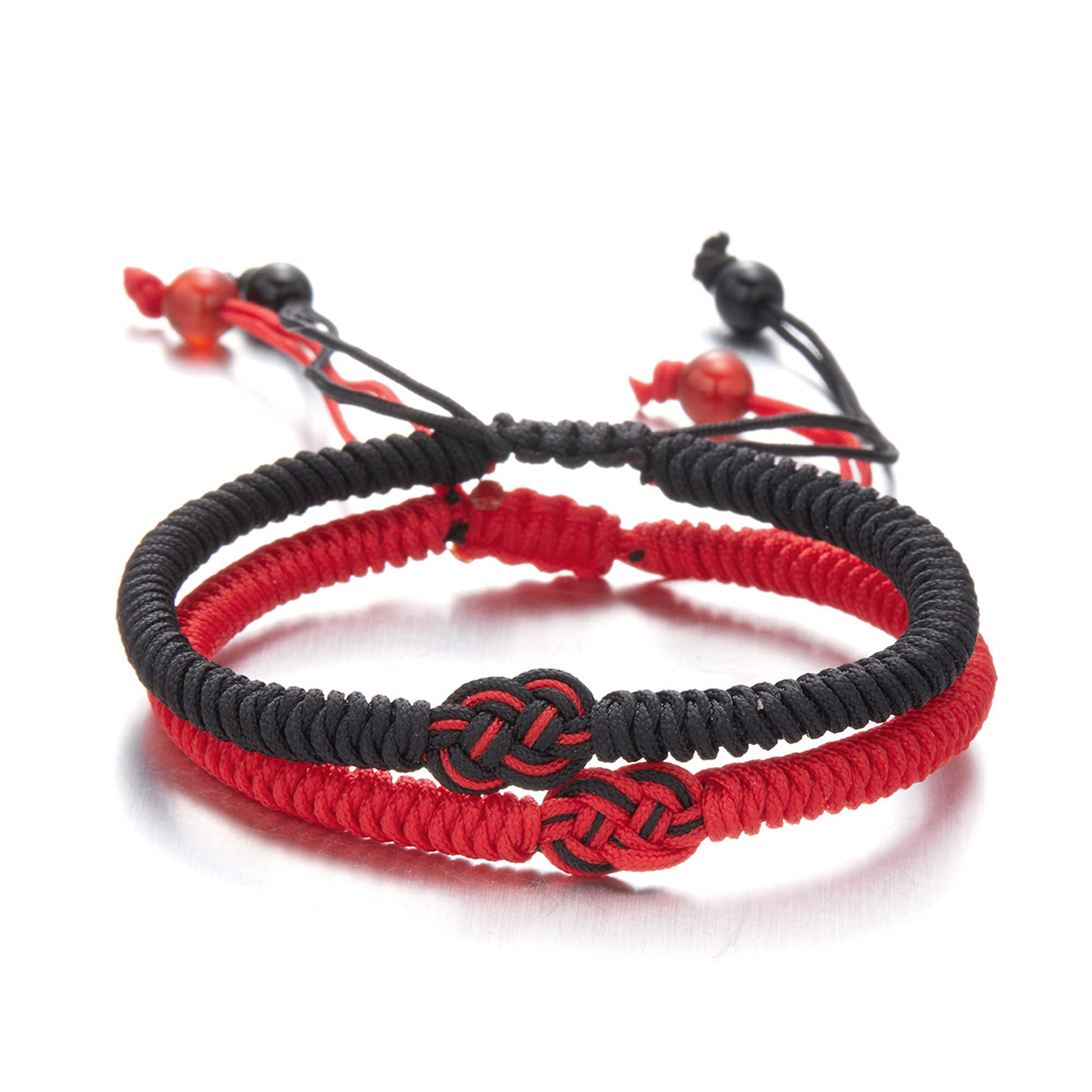 For Love - Red and Black Knot Bracelet