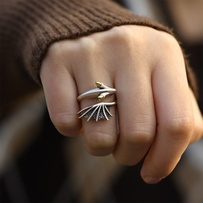 For Anyone - Be Bold, Be Strong, Be Confident Dragon Adjustable Ring-37bracelet