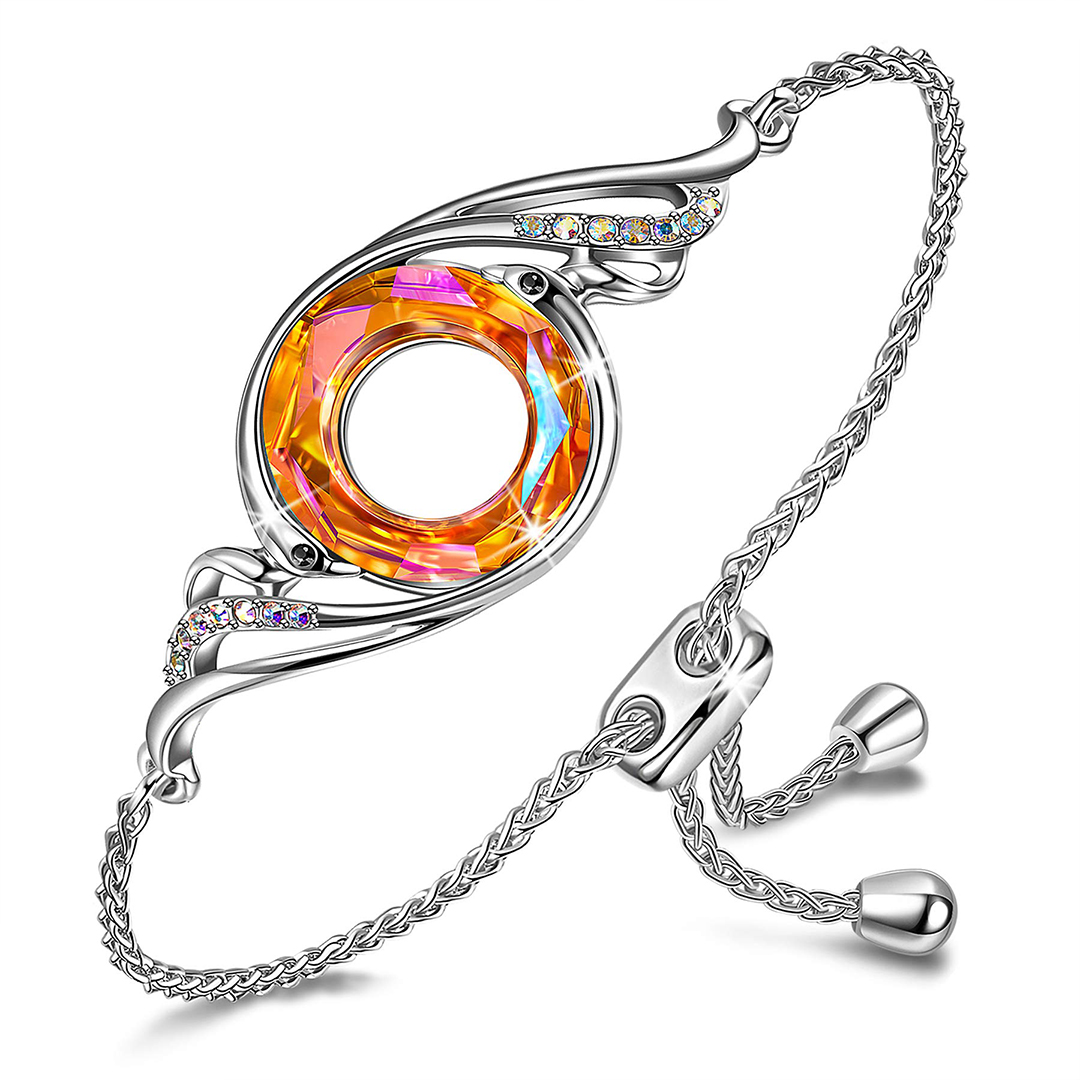 Rise From The Ashes Phoenix Crystal Bracelet