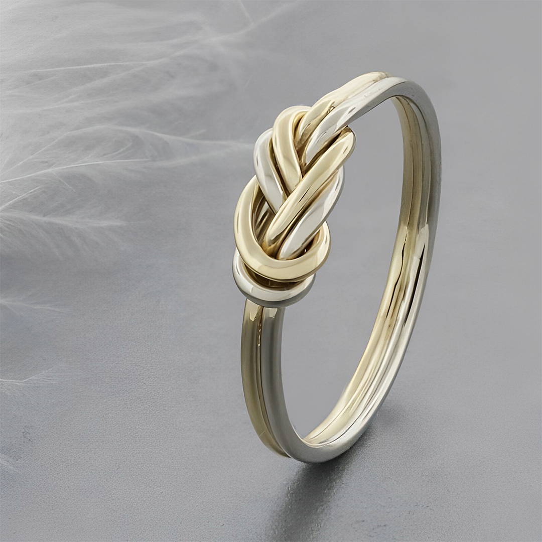 S925 You'll Reach The Peak Of Your Dreams Rock Climbing Knot Ring
