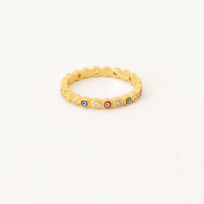 May You Always Be Protected Evil Eye  Ring