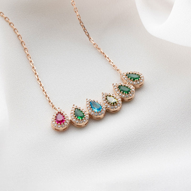S925 Drop Shape Custom Necklace