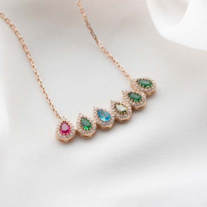 S925 Drop Shape Custom Necklace