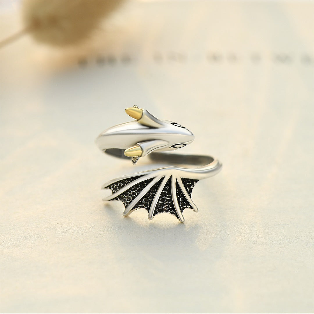 For Anyone - Be Bold, Be Strong, Be Confident Dragon Adjustable Ring-37bracelet