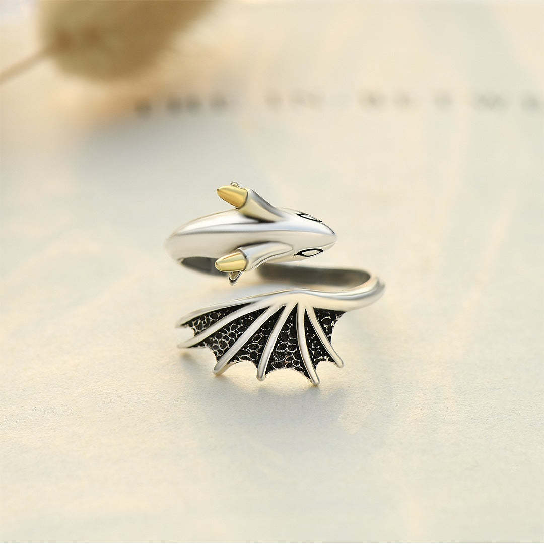 For Anyone - Be Bold, Be Strong, Be Confident Dragon Adjustable Ring-37bracelet