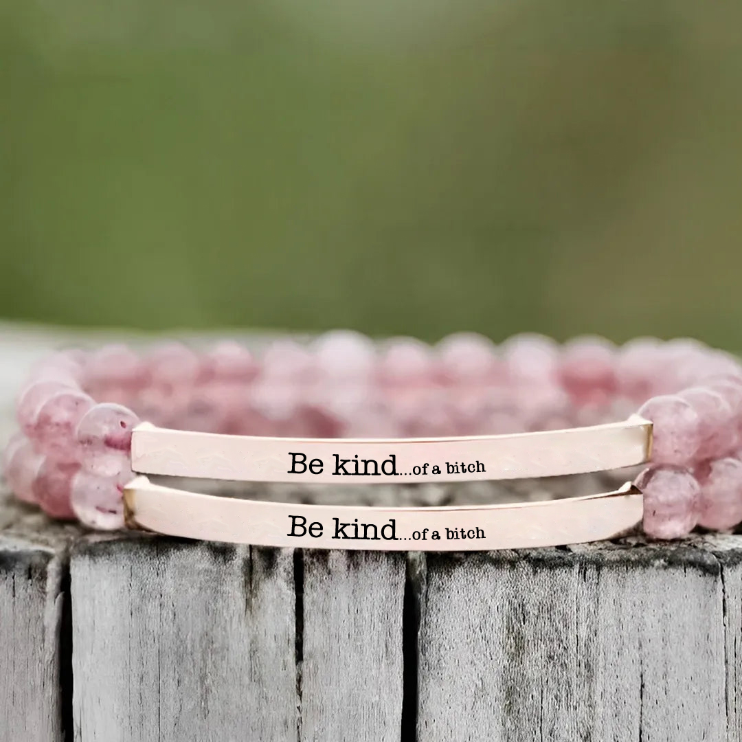 Be Kind...of a Bi❤ch Bead Lettering Bracelet
