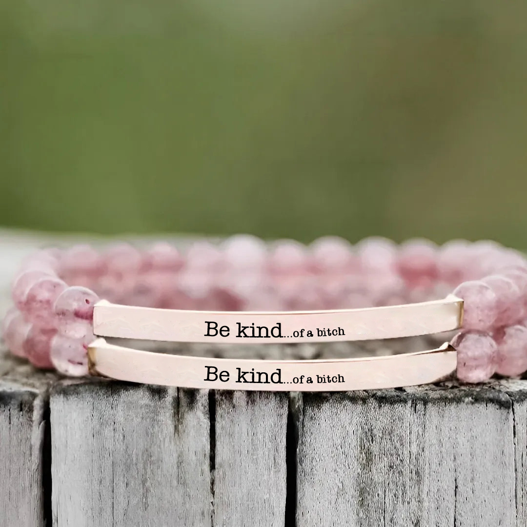 Be Kind...of a Bi❤ch Bead Lettering Bracelet