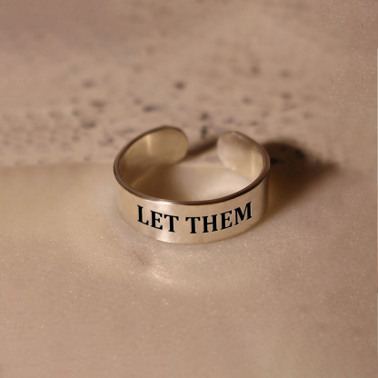 Let Them Wide Band Ring