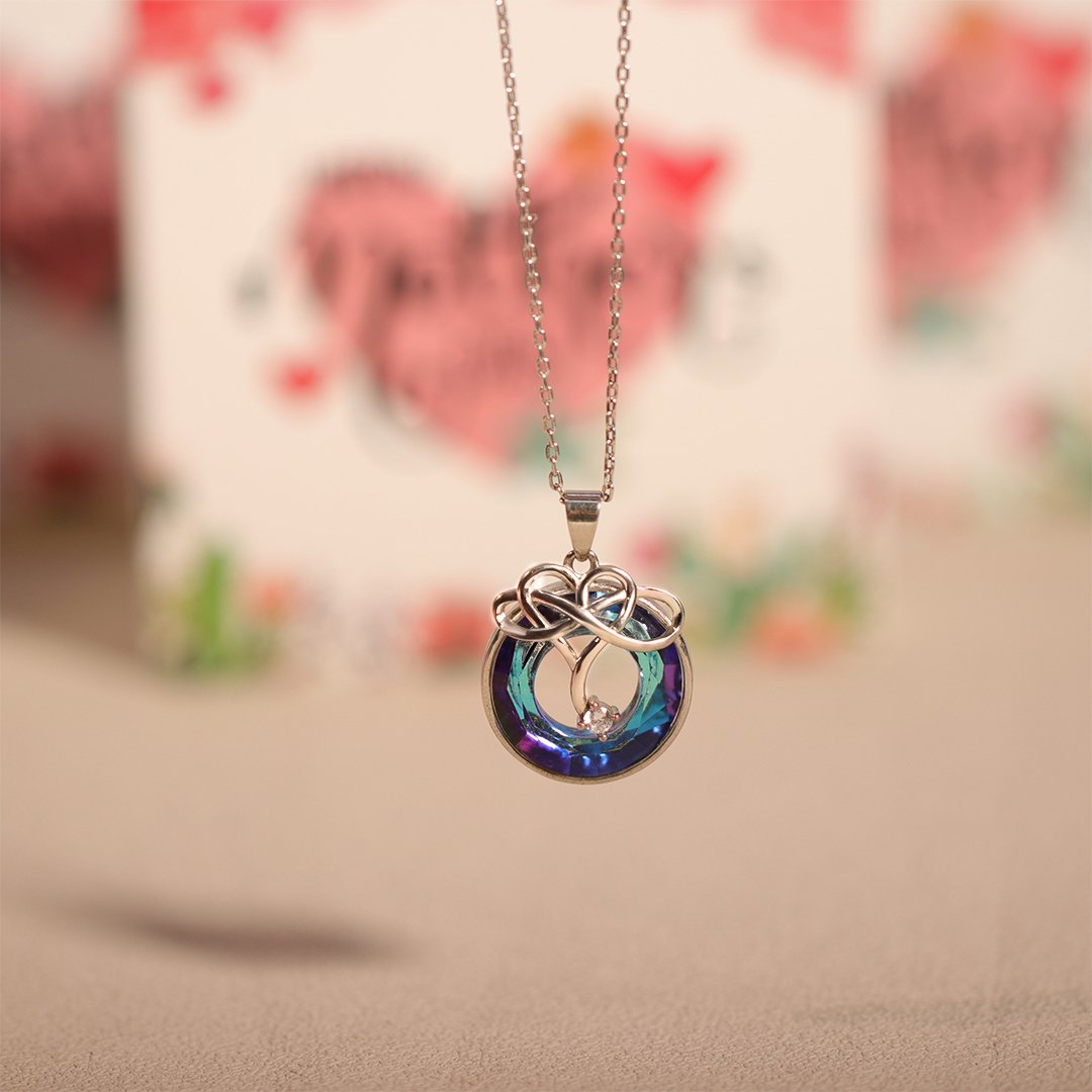 For Mother-S925 My Heart Will Always Be With You Necklace