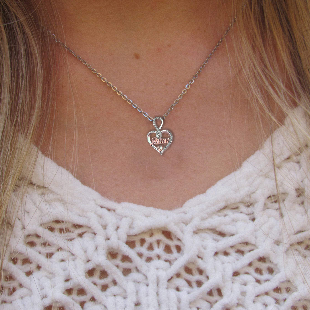 For Aunt - S925 I Love You So Much Infinite Love Aunt Necklace