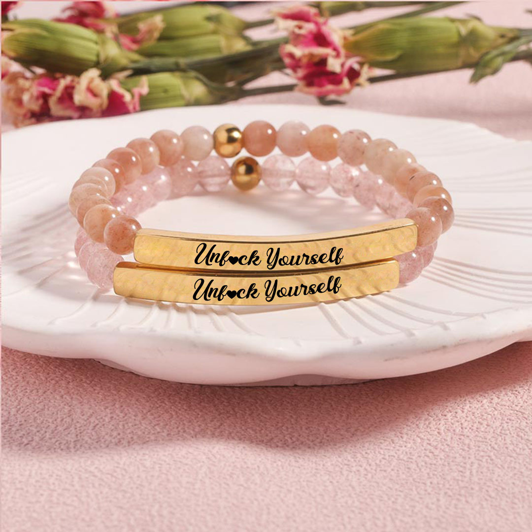 Unfuck Yourself Bead Lettering Bracelet