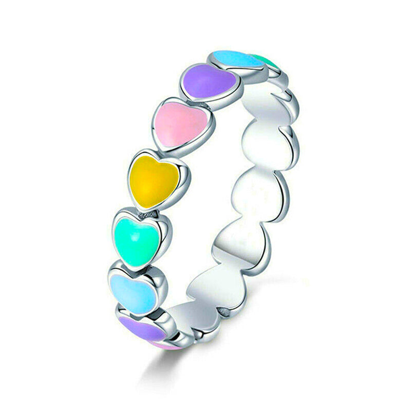 For Friends - Colorful Heart Ring