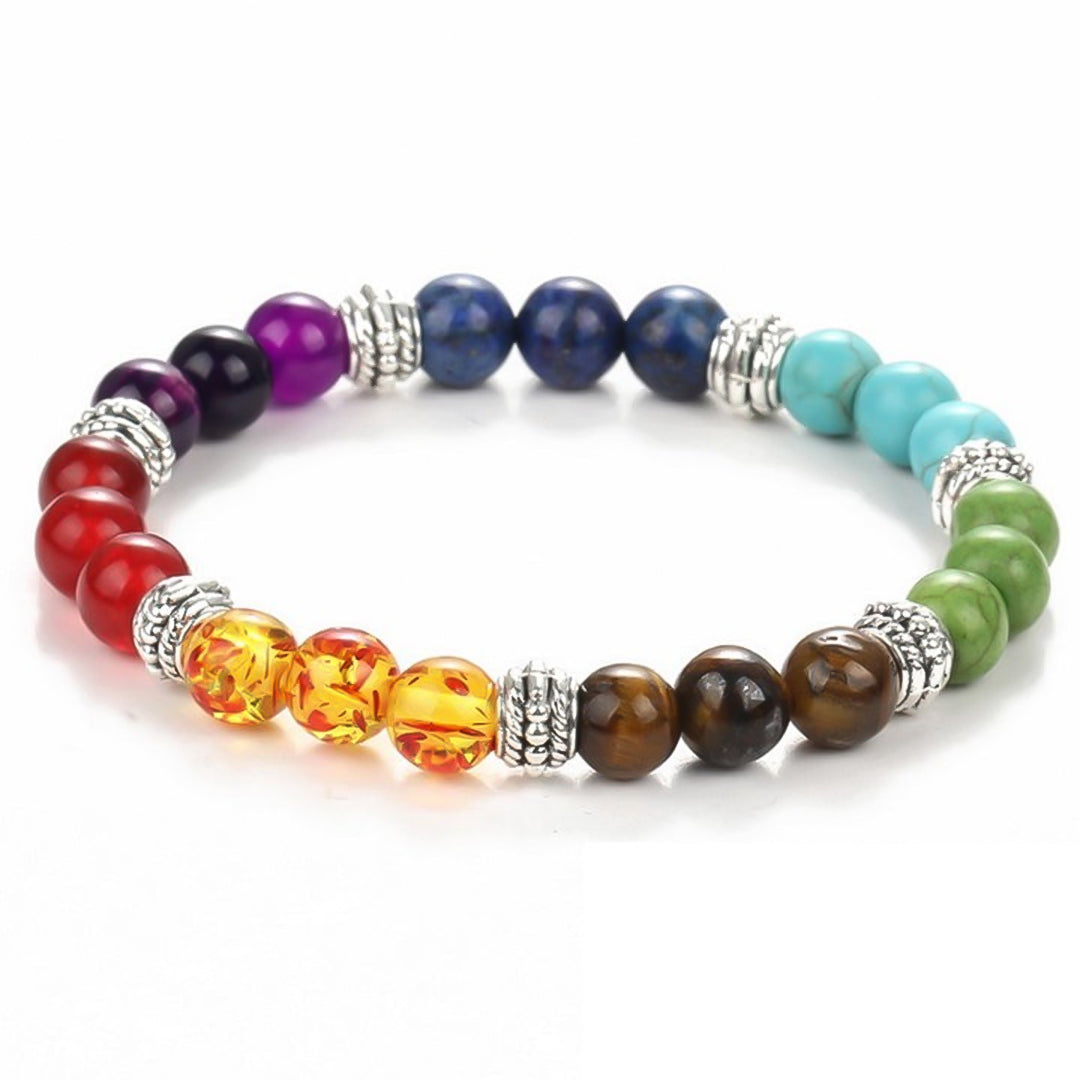 7 Chakra Healing Crystal Reiki Bead Bracelet