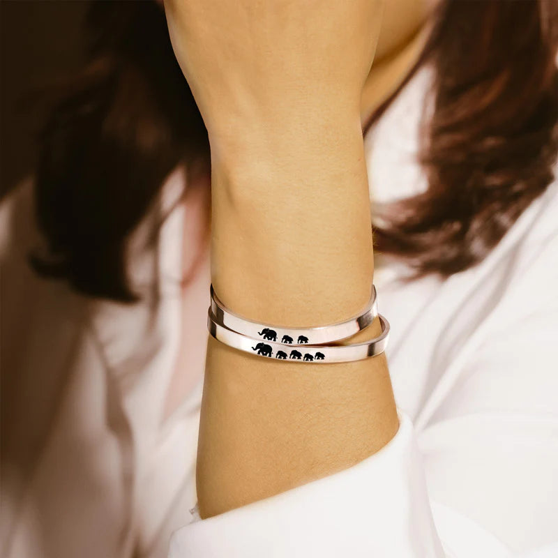 For Mom - Mama  Elephant Bracelet