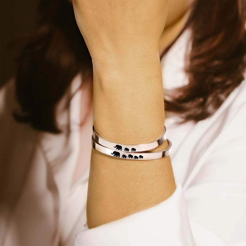 For Mom - Mama  Elephant Bracelet