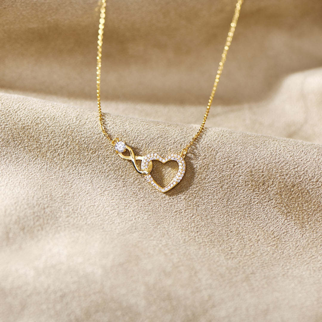 For Daughter - S925 You Will be One of The Most Beautiful Chapters of My Life Infinity Heart Necklace