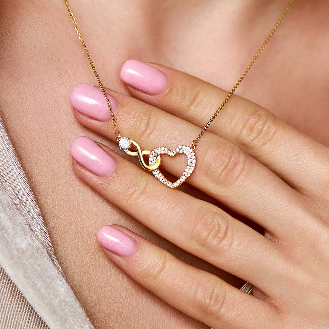 For Daughter - S925 You Will be One of The Most Beautiful Chapters of My Life Infinity Heart Necklace